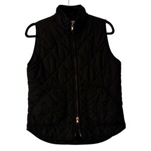 J. Crew Black Quilted Women's Vest